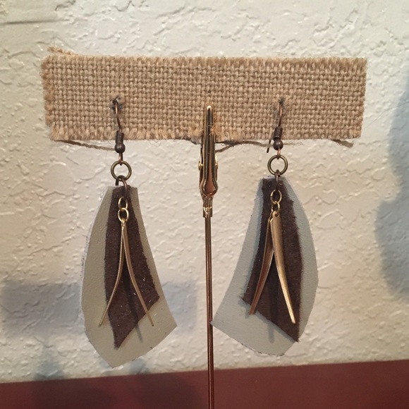 Leather Earrings - Picture 1 of 1